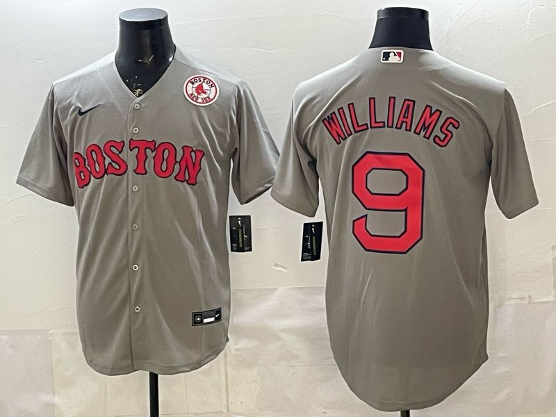 Men 2026 Boston Red Sox #9 Williams Grey Game Nike MLB Jersey style 006->boston red sox->MLB Jersey